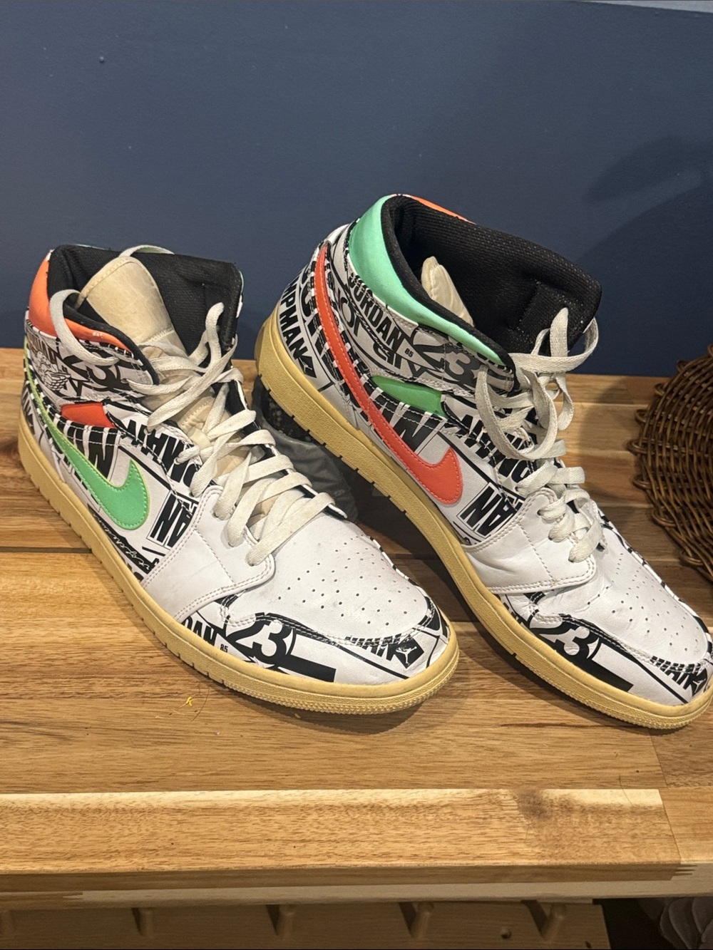Nike Air Jordan 1 Mid "All Over Logos" sneakers 14 Men’s